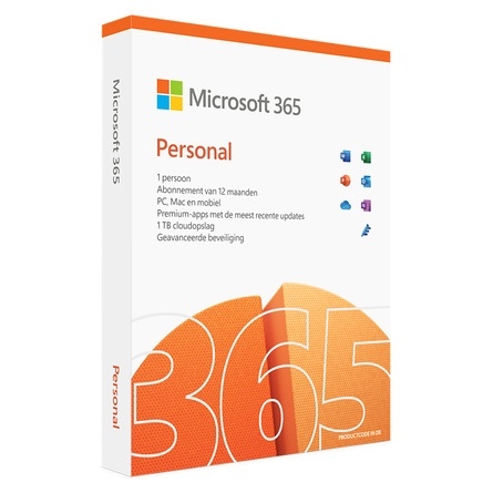 Office 365 Personal 1 jaar 1 gebruiker

Dit zijn digitale licenties die direct geleverd worden via mail

Bevat:
* Word
* Excel
* PowerPoint
* Outlook
* Access
* Publisher