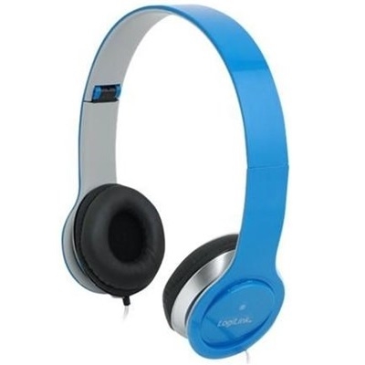 Stereo headset with microphone High blue