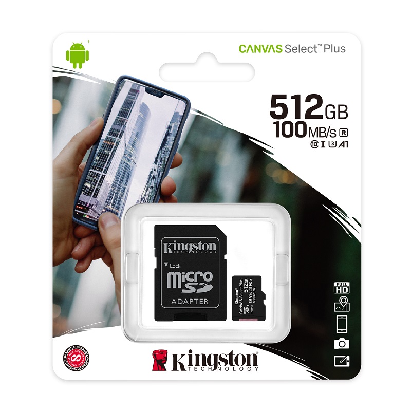 512 GB MicroSD Canvas Select Plus