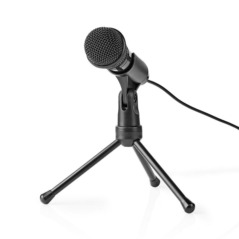 Wired 3.5mm jack microphone 
op tripod 
1.8 meter kabel