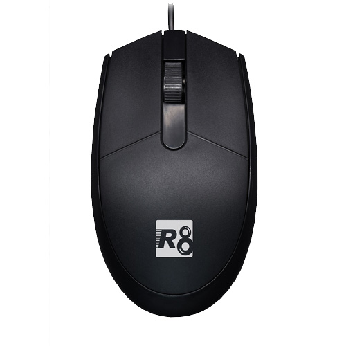 R8 1611 optical USB mouse black